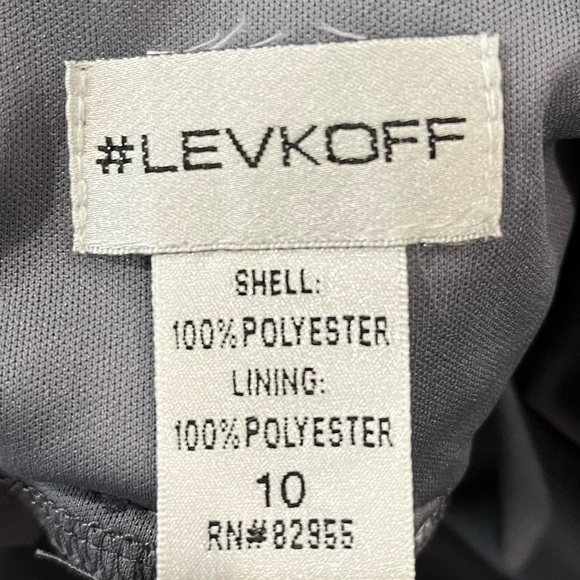 Levkoff Grey Bridesmaid Dress - Picture 3 of 3